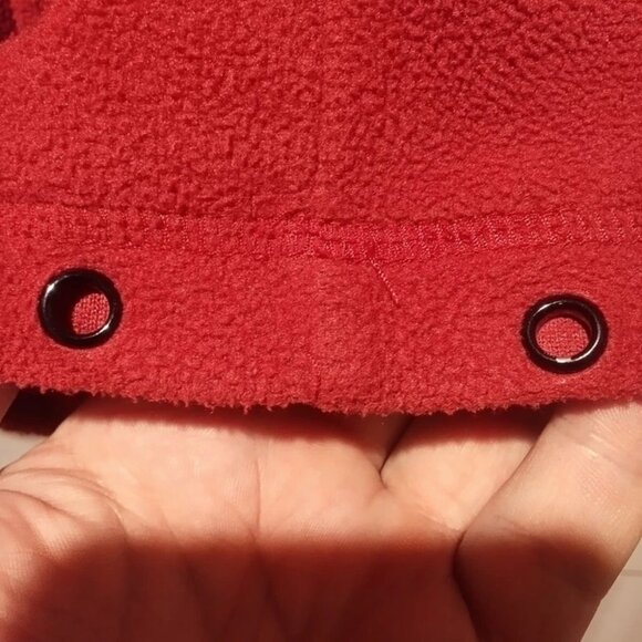 San Francisco 49ers/Forty-Niners Red NFL 1/4 Zip Pullover Large Fleece Sweater - Picture 5 of 7